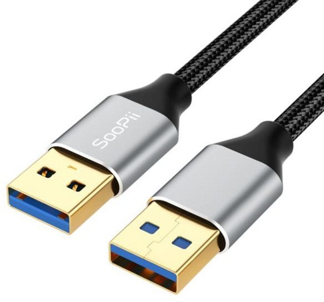 Soopii USB 3.0 A타입 5Gbps A to A 케이블 S49A, 50cm, 1개