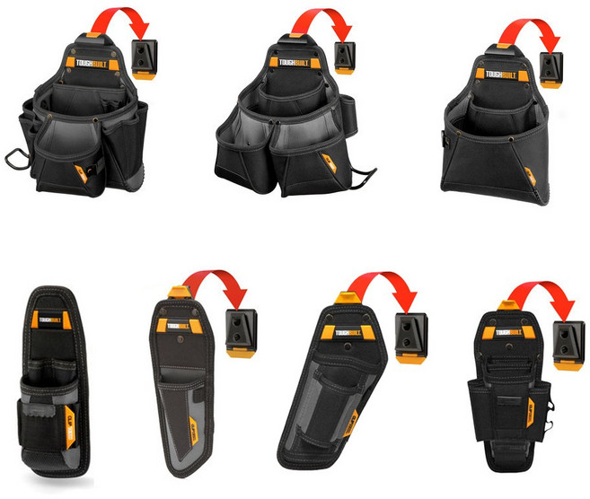 터프빌트 전동 다용도 공구집 프리미엄 공구 드라이버 못 주머니 멀티 파우치 충전 드릴집, 1개