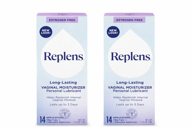 Replens 질 모이스처라이저 14회분 오래 지속 여성 질 보습제 + 재사용 어플리케이터, 35g, 2개 - 쿠팡