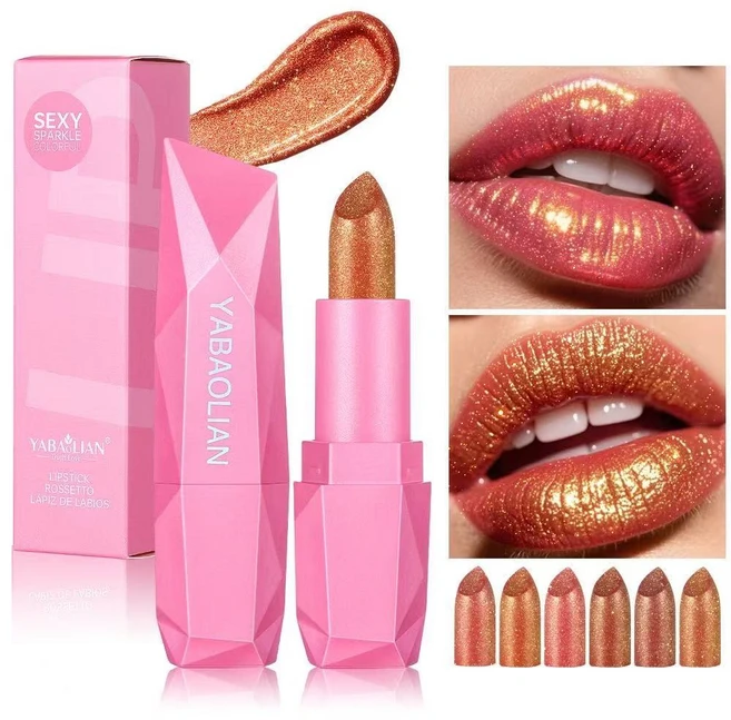 샤이닝 글로우 펄 립스틱 고발색 립스틱, 02, 1개 - 쿠팡