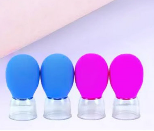 찐마켓1 (국내배송 빠른배송) 얼굴 /부항 마시지볼 /바디겸용 /1세트(4개) /색상은 랜덤입니다., 랜덤, 1세트