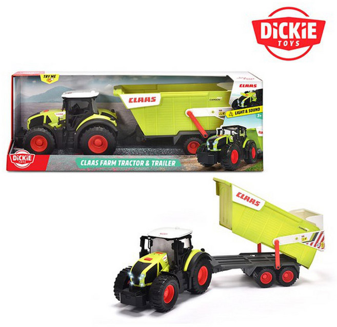 디키 클라스 팜 트랙터 트레일러 농장 차량 세트 완구 장난감