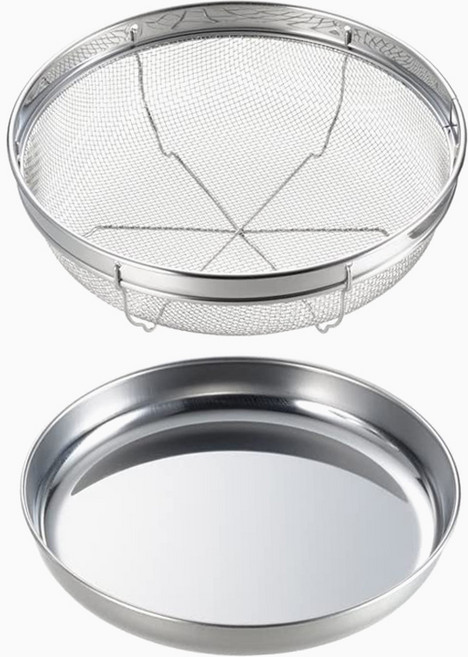 요시카와 올스텐 스테인레스 채반 체망 트레이 세트, 1개