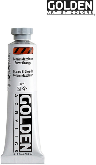 골든 아크릴물감 헤비바디 60ml S5 Benzimidazolone Burnt