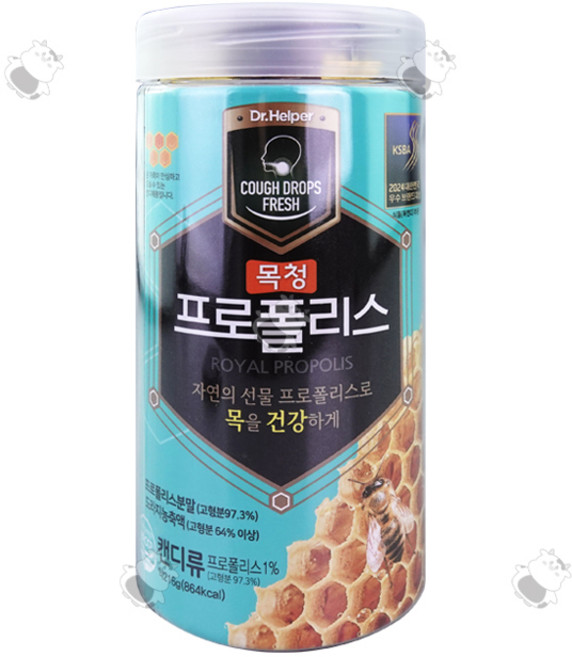 닥터헬퍼 목청 프로폴리스 캔디 216g 48개, 1개