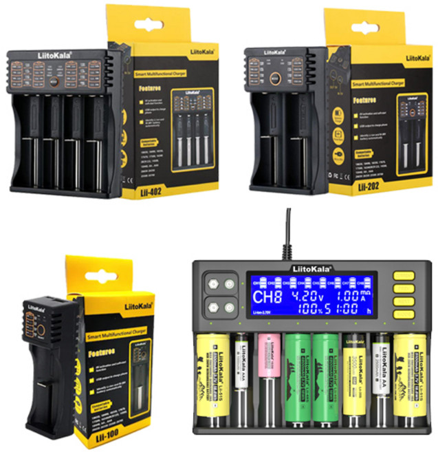 KDsafe 리토칼라 18650 26650 AA AAA 배터리 건전지 만능 충전기 1구, 1구 만능 배터리충전기, 1개