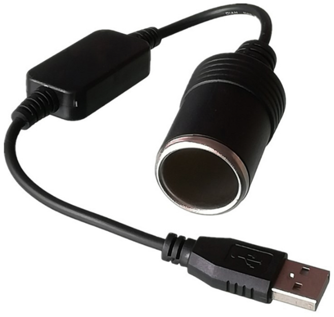 발통마켓 5v 12v 변환 시거잭 USB 변환기 컨버터 전원케이블 승압 케이블, 12V5V변환시거잭 1개, 1개