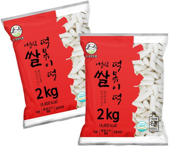 송학식품 어울림 쌀떡볶이, 2kg, 2개
