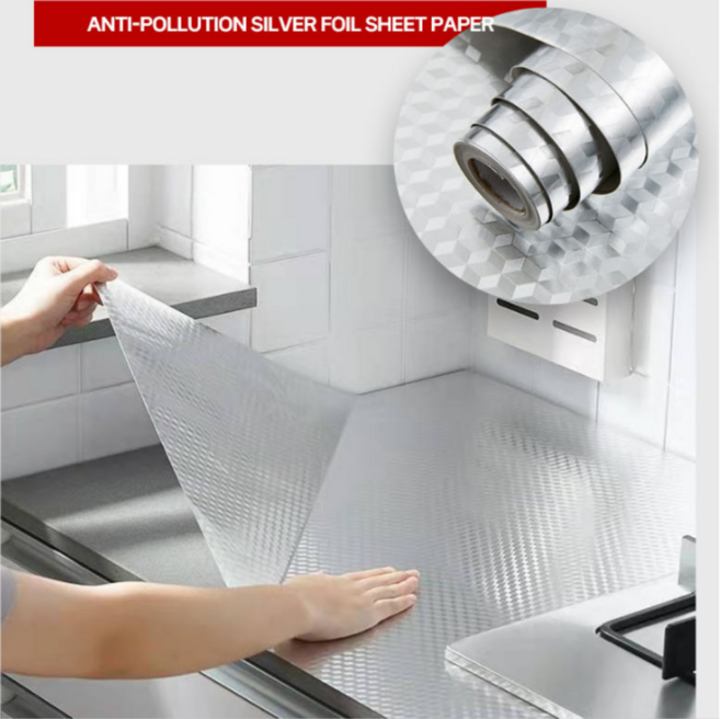 주방 싱크대 오염방지 시트지 기름때 방수 스티커, 1개