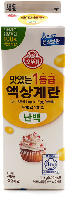 오뚜기 맛있는 1등급 액상계란 난백 계란흰자, 1개