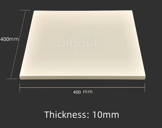 직사각형 원형 피자 스톤 베이킹용-코디어라이트 플레이트 바베큐 그릴 빵 치즈 요리 및, 15 400x400x10mm