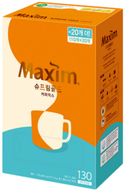 맥심 슈프림골드 100Tx2개, 14g, 130개입, 2세트