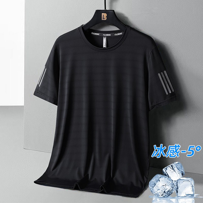 FASHIONS 冰絲運動速乾衣 圓領短袖涼感上衣