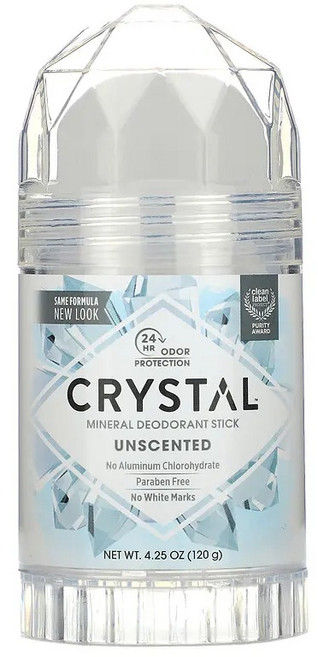 크리스탈 바디 데오드란트 스틱 무향, 120g, 1개