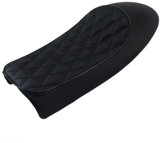 시트 편안한 CB500 CG125 BRAT CB350 CB200 CG 레트로 안장 오토바이 플랫 GN 쿠션 용 P CB400SS 빈티지, 2 Bla, 1개