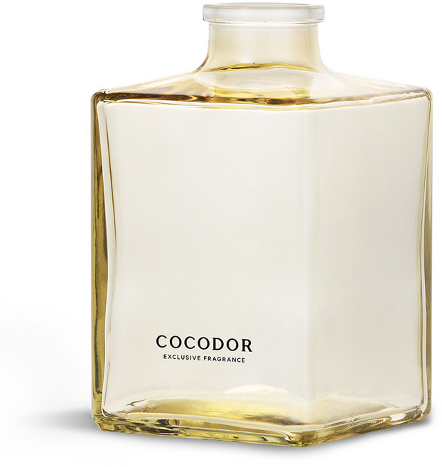 디퓨저 DIY 부자재 다용도 화병 오브제 사각병, 1개, 1L, 옐로우