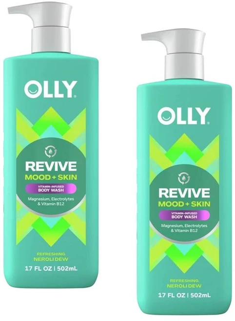 올리 리바이브 무드 스킨 마그네슘 전해질 비타민B12 함유 바디워시 OLLY Revive Mood+skin Bodywash, 2개, 502ml - 쿠팡