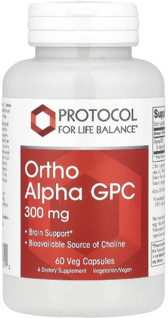 Protocol for Life Balance 오르토 알파 GPC 300mg 베지 캡슐 60정 Balance (프로토콜 포 라이프 발란스), Protocol for Life Balance (프로토, 1개 - 쿠팡