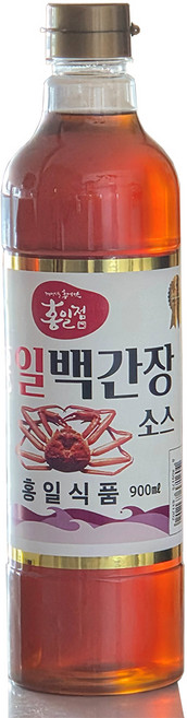 [류맛간장]홍일식품 진해총판 홍일백간장소스 국내산 살아있는 홍게와 신선한 야체 추출액 깔끔하게 만들었습니다., 1개, 900ml