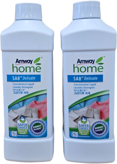 암웨이 SA8 바이오퀘스트 고급의류 세제 1L, 2개