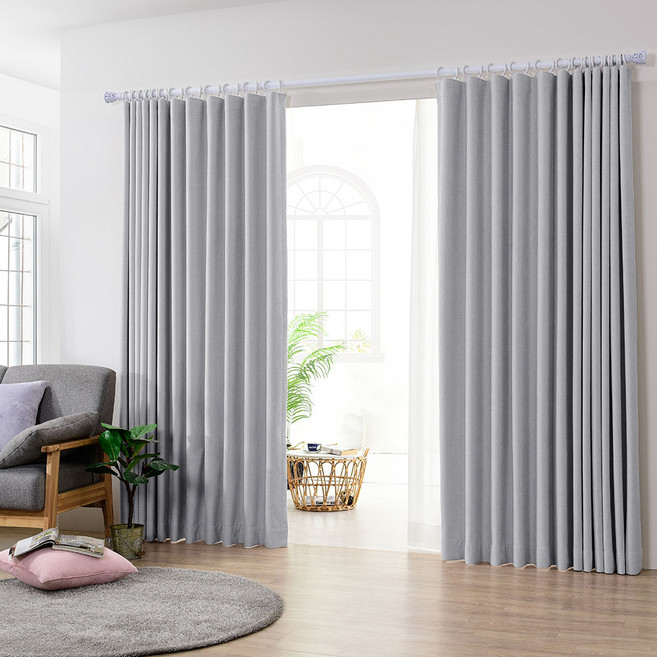 아로아 국내맞춤제작가능 릴리커튼 100프로 3중직 방한방풍 거실 암막커튼 자석끈증정 4계절용