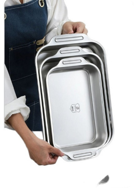 스텐 사각팬 캠핑 팬 그리들 닭갈비 전골냄비 떡볶이판, 316 소형 길이 32cm B