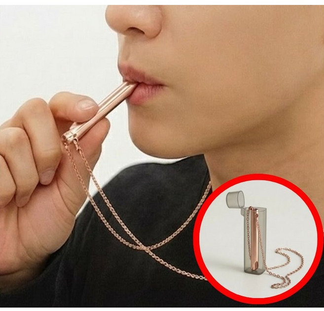 심플리스 호흡을 조절하는 금연 목걸이+전용보관케이스 금연보조제품