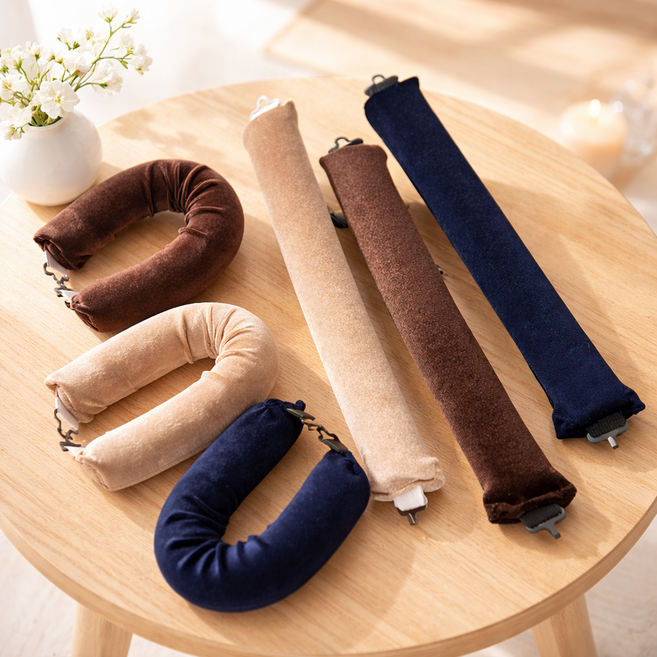 셀프 수면 헤어롤 컬링롤, 3개, 블랙