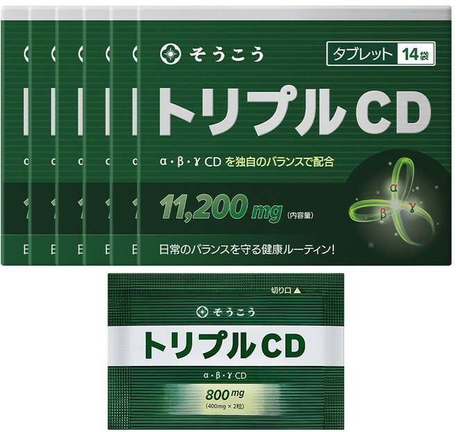 [본사출고] 소우코우 트리플 CD 다이어트 식품 (알파CD 베타CD 감마CD), 6박스, 14회분
