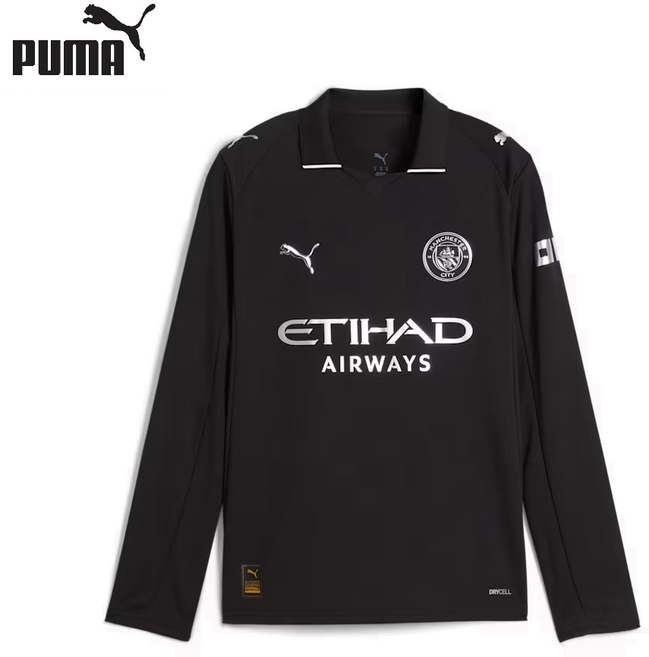 푸마 맨체스터 시티 FC 어웨이 저지 롱슬리브 레플리카 키즈 유스 아동 긴팔 유니폼 MCFC Away Jersey Replica Jr 780354 02