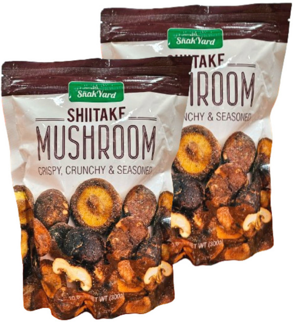 SNAK YARD 크런치 야채칩 표고버섯 칩 300g SHIITAKE MUSHROOM CHIPS, 2개