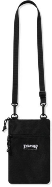 트래셔 THRASHER 숄더 파우치 블랙/화이트 176086