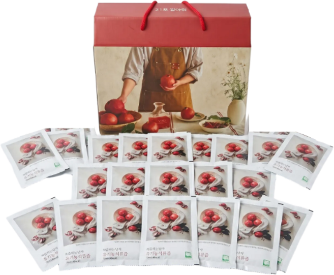 착즙하는 남자 유기농 석류즙 1470ml 21포, 21개, 1.47L