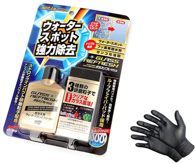 소프트99 글라코 유막제거제 80ml G-73 + 장갑, 1세트
