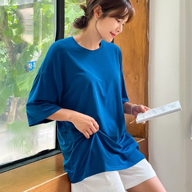 알래스카 ICE 박스 롱 반팔티