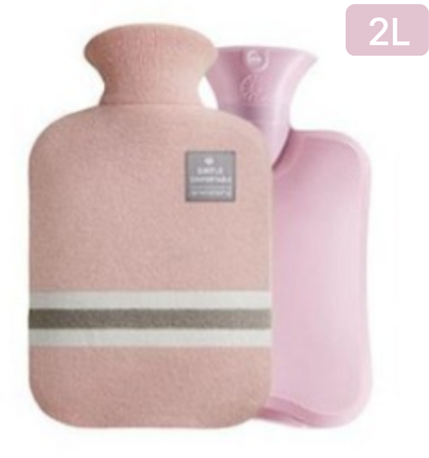 이루미 니트 커버 보온 물주머니 2L 단품, 1개, 핑크