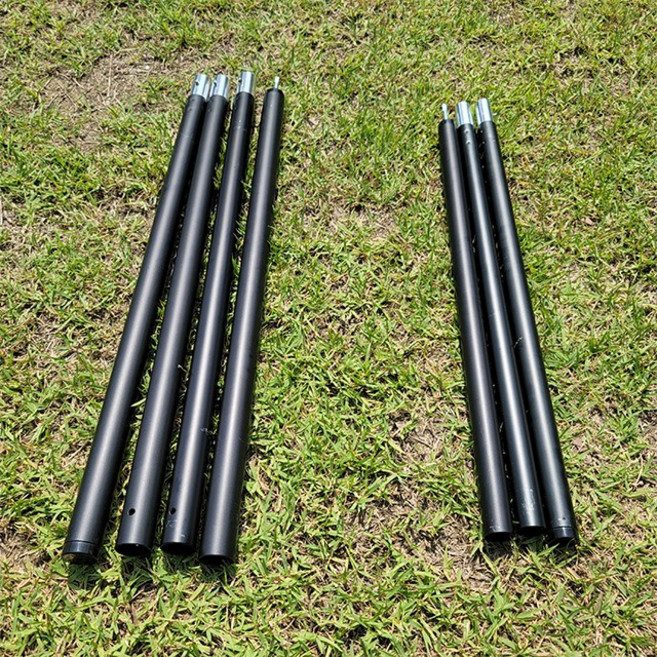 나스카피 듀랄루민 타프 무광 폴대 2p 무광블랙, 1세트