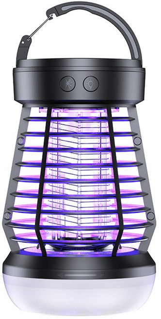 초강력 흡입력 무소음 모기살충기 해충퇴치기 모기퇴치기 UV LED 무선 충전식 모기트랩 전용 살충제 없음 (실내용/야외용), J10(블랙)