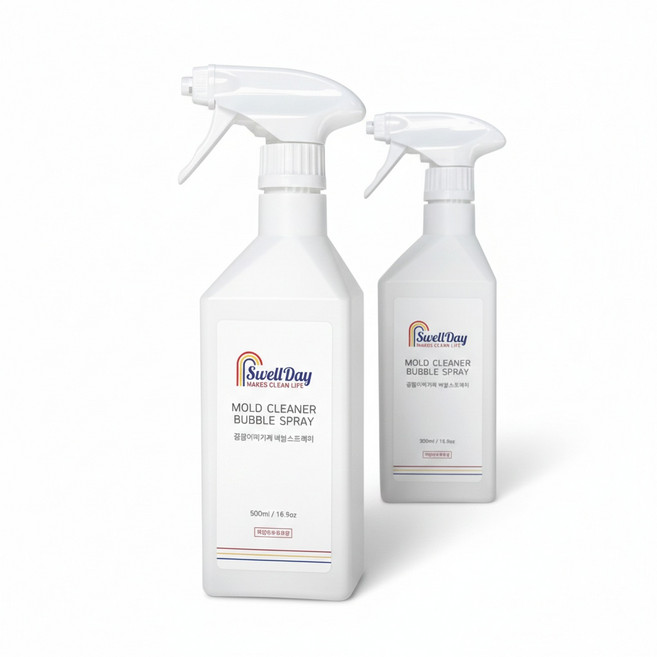 스웰데이 곰팡이제거제 버블스프레이 500ml 2개입, 2개