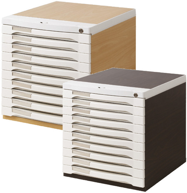 국산 우드맥스 플러스 서류함 10단 정리함 책상 서랍 사무실 서랍장 문서 보관함, 08_WDP710W 10단 (월넛)