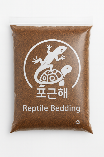 포근해 육지거북 파충류 코코피트+황토 7:3 완벽조합 6L 양많은 바닥재