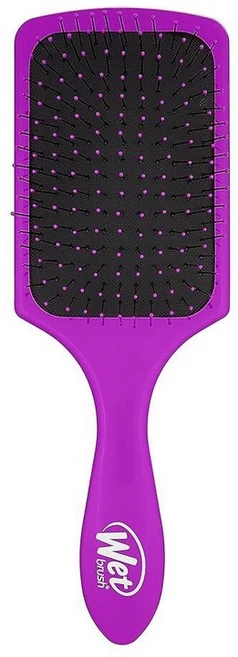 Wet Brush 패들 디탱글러 퍼플 독점 울트라 소프트 IntelliFlex 빗살 헤어 트리트먼트를 고르게 퍼뜨리기 위한 AquaVent 디자인 여성 남성 젖은 모, 1 Count (Pack of 1), Purple - 쿠팡