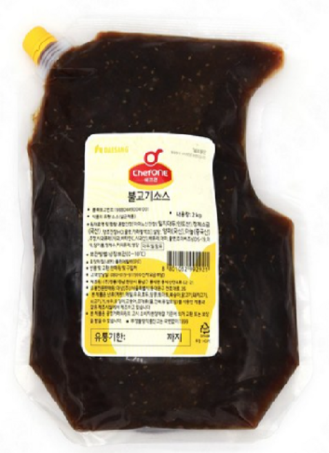 쉐프원 불고기소스 2kg 11726, 1개