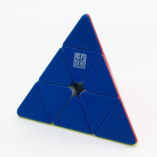 뭐위 메이롱 피라밍크스 M V2 큐브 MoYu MeiLong Pyraminx M V2 선수용 자석 큐브, 1개, 혼합색상