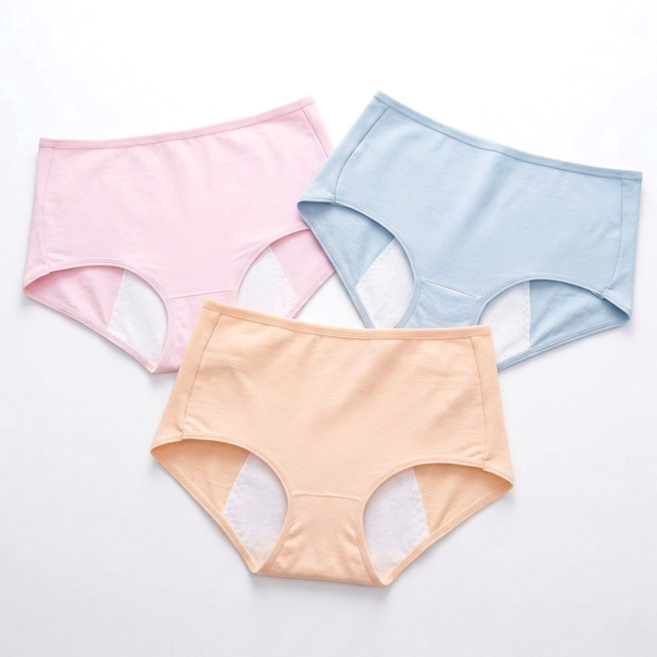 바디스윗 주니어 여아 파스텔 안심 위생팬티 3종 세트