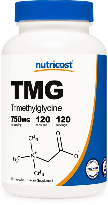 뉴트리코스트 TMG 트리메틸글리신 750mg 캡슐 글루텐 프리, 120정, 1개 - 쿠팡