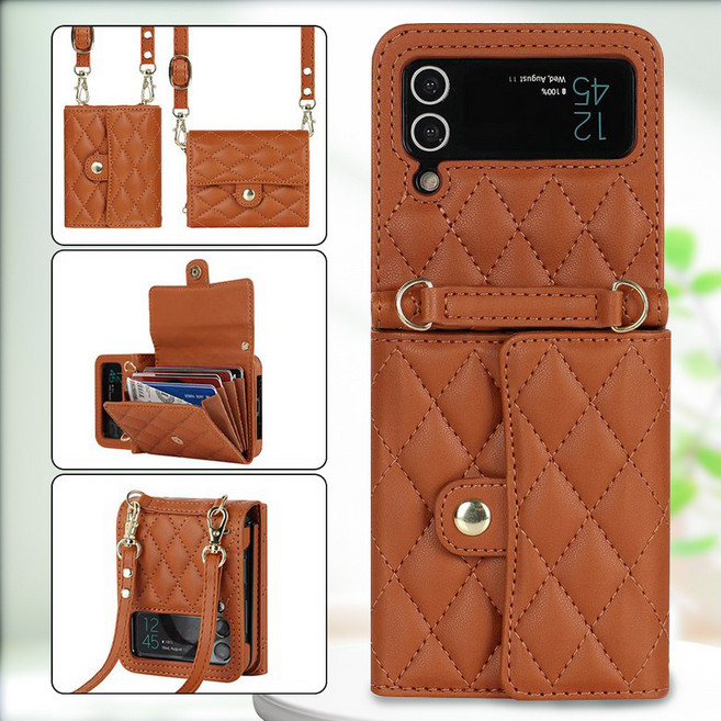 Craftsy 삼성 Z flip 플립 3/4/5/6/7 퀼팅 지갑 갤럭시 케이스 제트