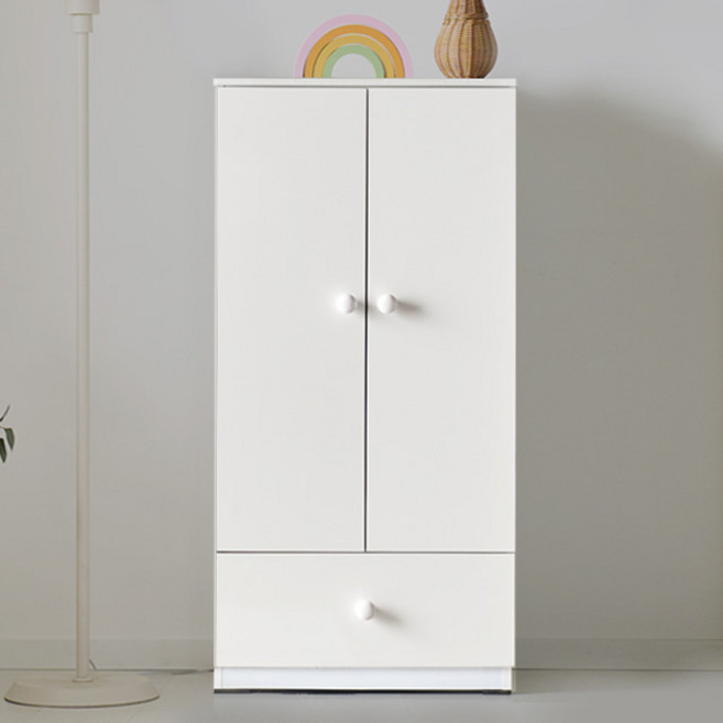 [에타홈] 비비아나 글로시 600 도어 베이비장/아기옷장/유아옷장 3색상, 화이트