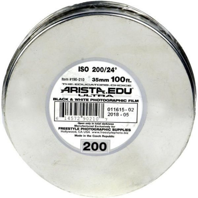 EDU 울트라 200 ISO 블랙화이트 필름 35mm x 100ft., 35mm x 100 ft., 1개