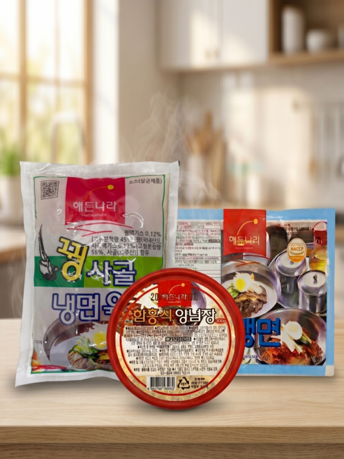 (합천) 물냉면 2K + 꿩육수 10개 + 비빔양념장500g 세트 육수부터 양념장까지 완벽 구성
